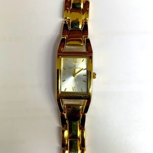Anne Klein gold tone watch in good condition.